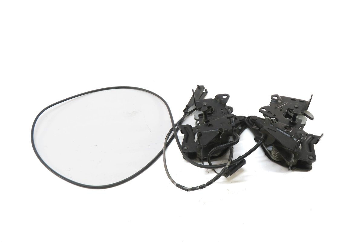 Thumbnail 2: 2013 BMW 535i (F10) FRONT LEFT & RIGHT LOWER HOOD LOCK LATCH SET w/ CABLE