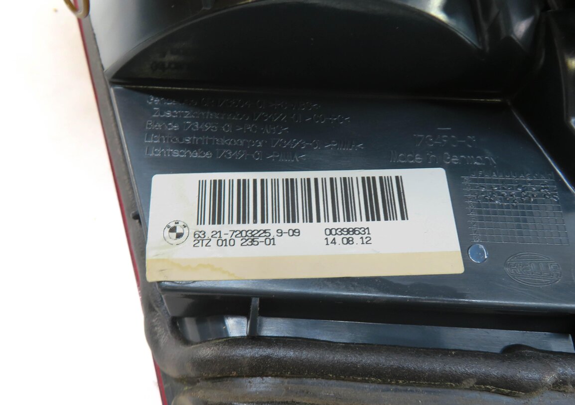 Thumbnail 5: 2011-2013 BMW 528i 535i 550i M5 (F10) LEFT REAR INNER TRUNK TAILLIGHT LIGHT LAMP