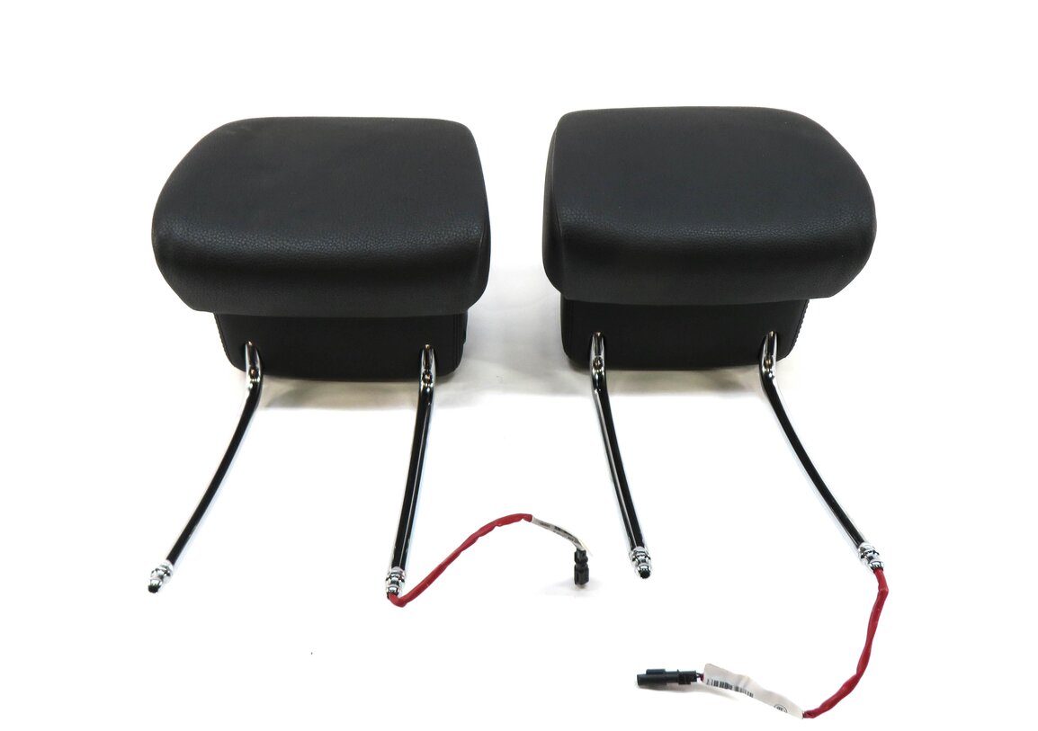 Thumbnail 2: 2013 BMW 535i (F10) FRONT LEFT & RIGHT SEAT HEADREST SET-2 (BLACK LEATHER LCSW)