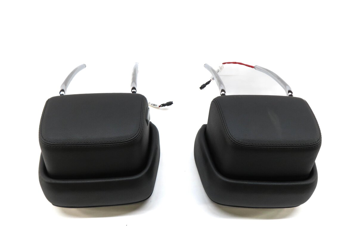 Thumbnail 4: 2013 BMW 535i (F10) FRONT LEFT & RIGHT SEAT HEADREST SET-2 (BLACK LEATHER LCSW)