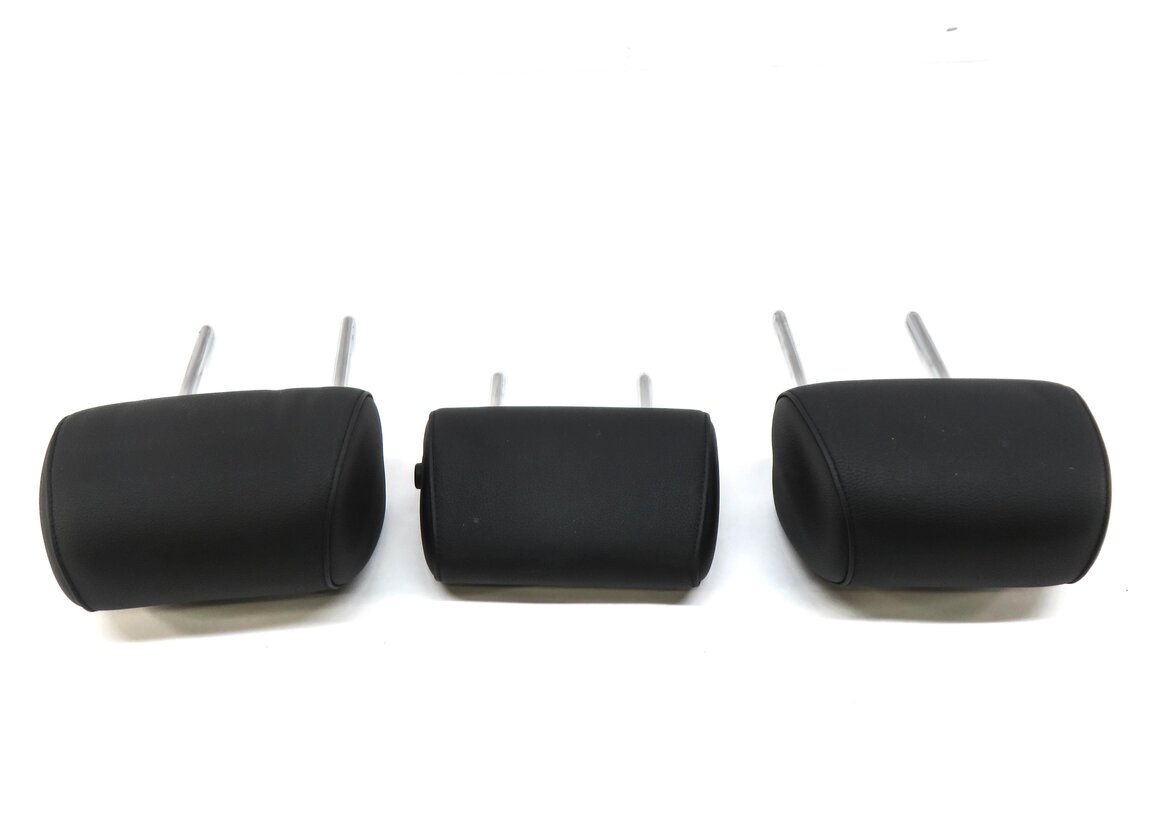 Thumbnail 3: 2013 BMW 535i (F10) REAR SEAT LEFT CENTER RIGHT HEADREST SET-3 (BLACK LEATHER)