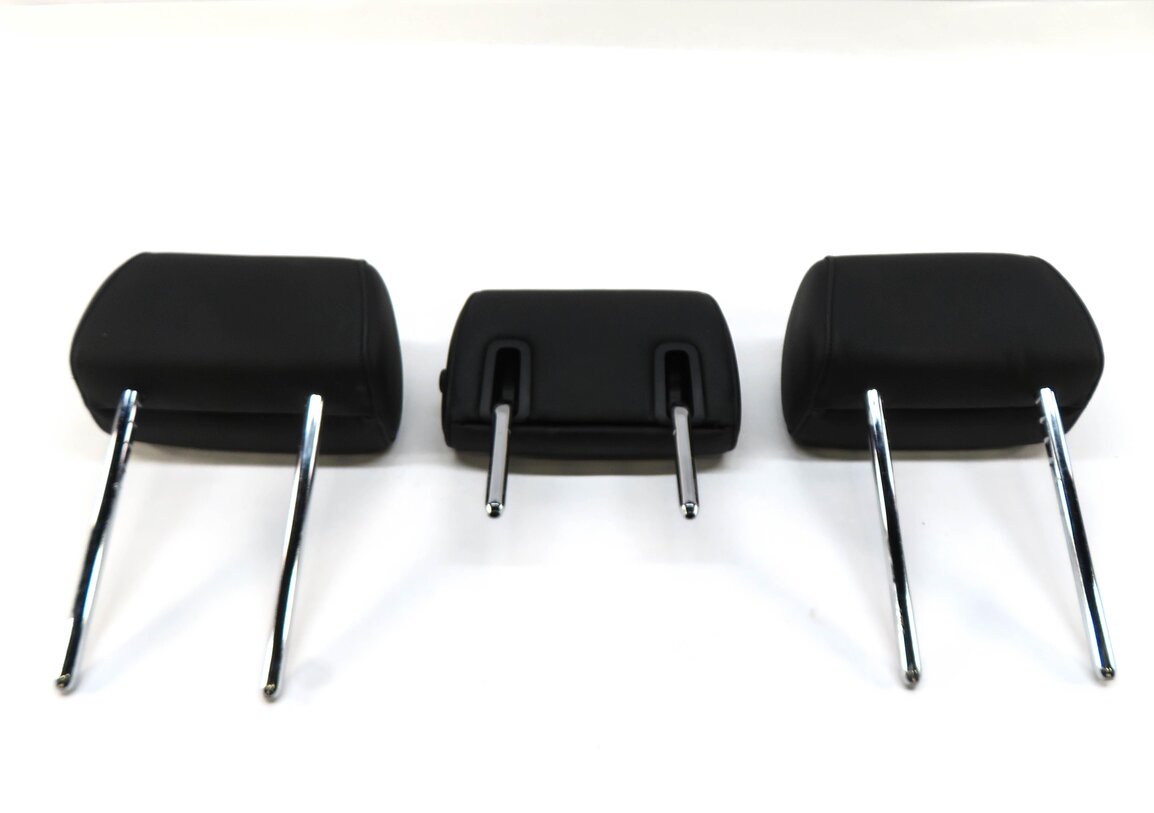 Thumbnail 5: 2013 BMW 535i (F10) REAR SEAT LEFT CENTER RIGHT HEADREST SET-3 (BLACK LEATHER)
