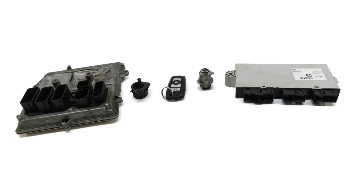 Thumbnail 2: 2013 BMW 535i (F10) 3.0L N55 TURBO ENGINE ECM DME CAS IMMOBILIZER MODULE KEY SET