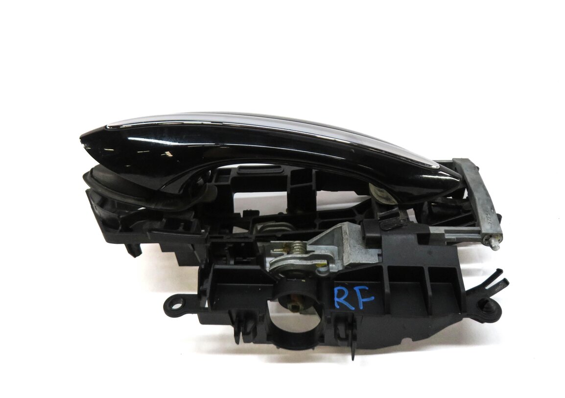 Thumbnail 3: 09-19 BMW 5 6 7 SERIES (F01 F10 F12) RIGHT REAR COMFORT DOOR HANDLE (BLACK 668)
