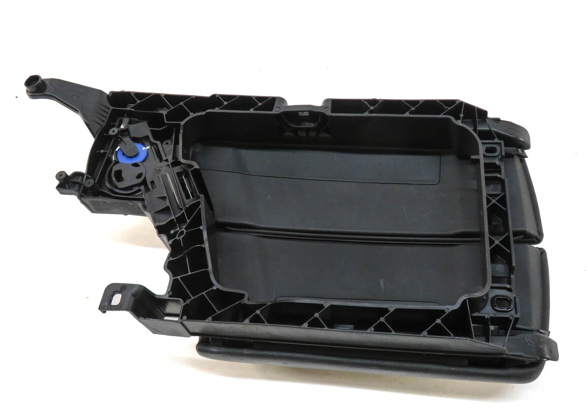 Thumbnail 4: 12-16 BMW 528i 535i 550i (F10) FRONT CENTER CONSOLE ARM REST COMPARTMENT (BLACK)