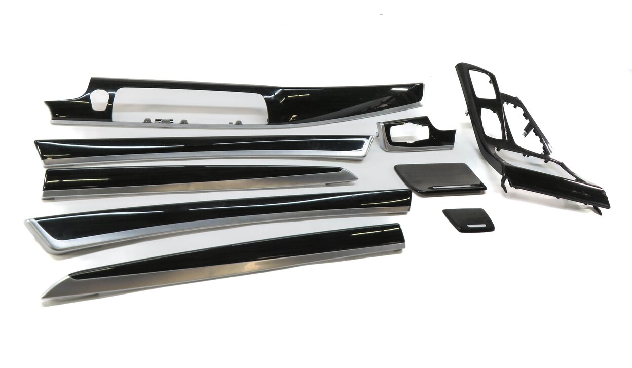 Thumbnail 16: 2013 BMW 535i (F10) DASH DOOR CONSOLE INTERIOR TRIM SET (FINELINE WOOD GRAIN)