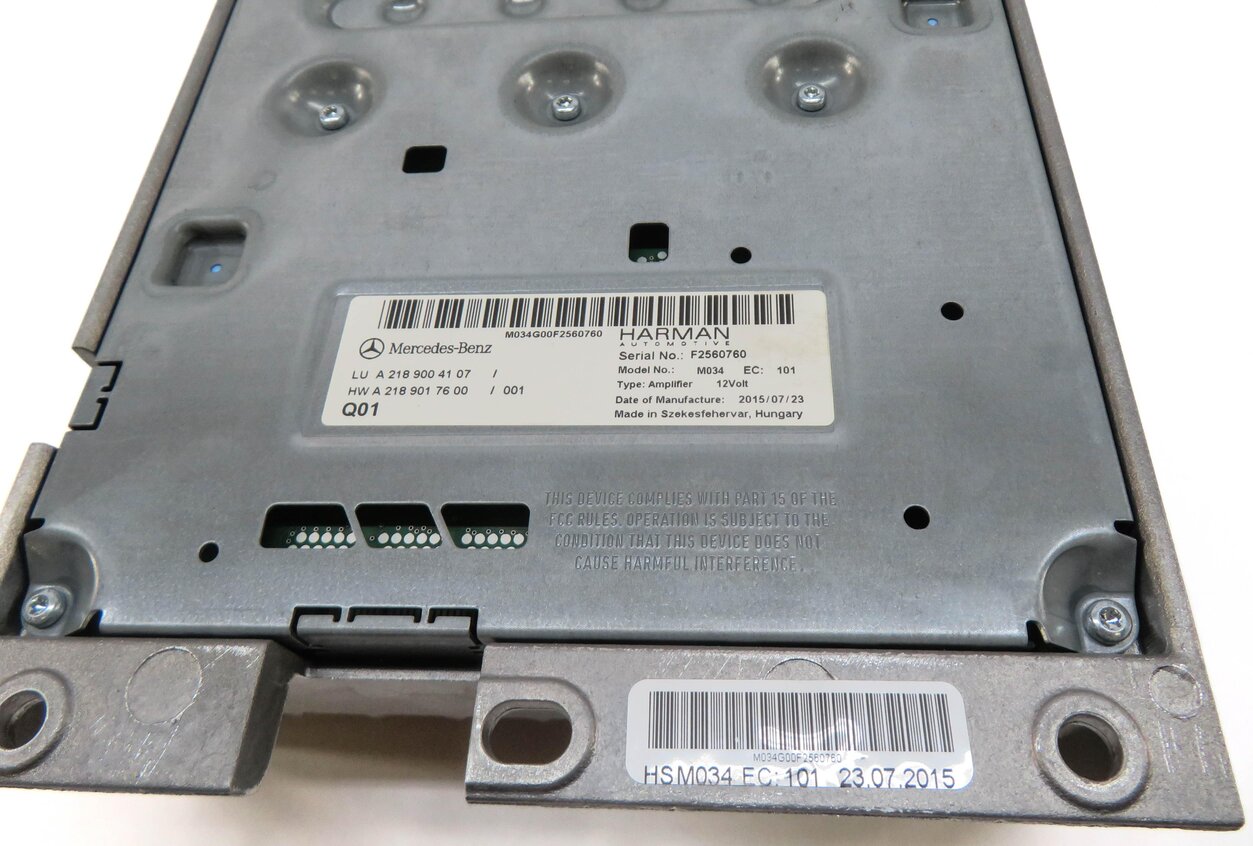 Thumbnail 4: 13-20 MERCEDES B CLA E GLA CLS (C117 C218 W117 W212 X156) STEREO AUDIO AMPLIFIER