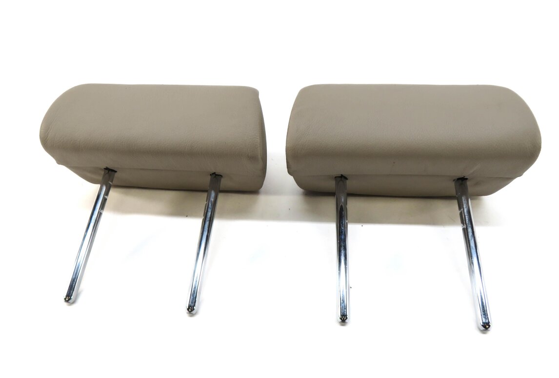 Thumbnail 2: 2013 BMW X5 (E70) REAR 2nd ROW SEAT LEFT & RIGHT HEADREST SET-2 (OYSTER LEATHER)