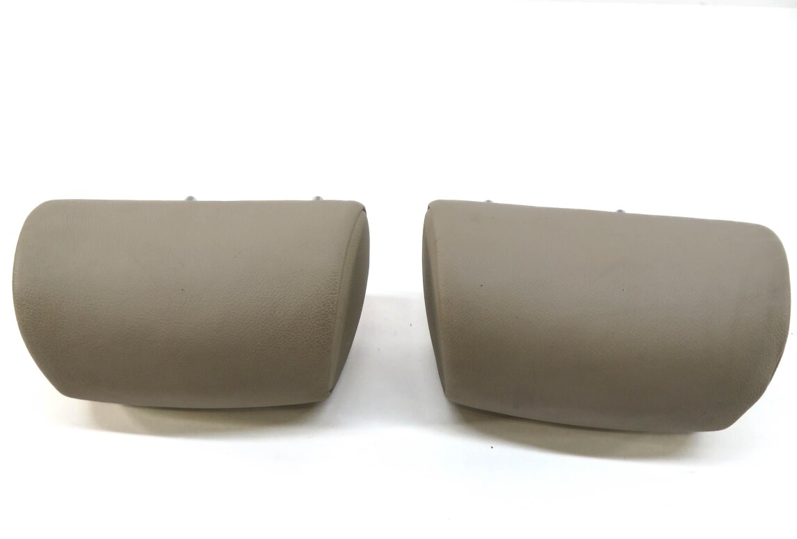 Thumbnail 3: 2013 BMW X5 (E70) REAR 2nd ROW SEAT LEFT & RIGHT HEADREST SET-2 (OYSTER LEATHER)