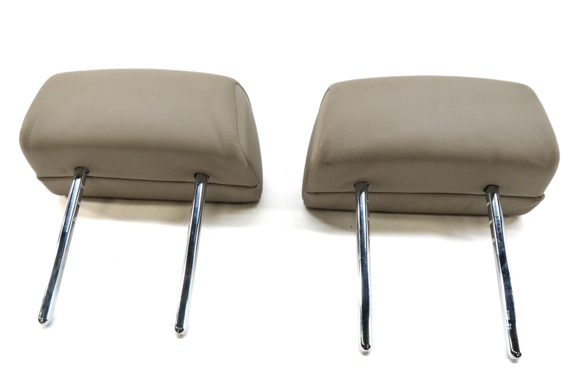 Thumbnail 5: 2013 BMW X5 (E70) REAR 2nd ROW SEAT LEFT & RIGHT HEADREST SET-2 (OYSTER LEATHER)