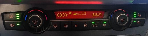 Thumbnail 2: 07-14 BMW X5 X5M X6 X6M (E70 E71) FRONT TEMPERATURE CLIMATE CONTROL (4-ZONE)