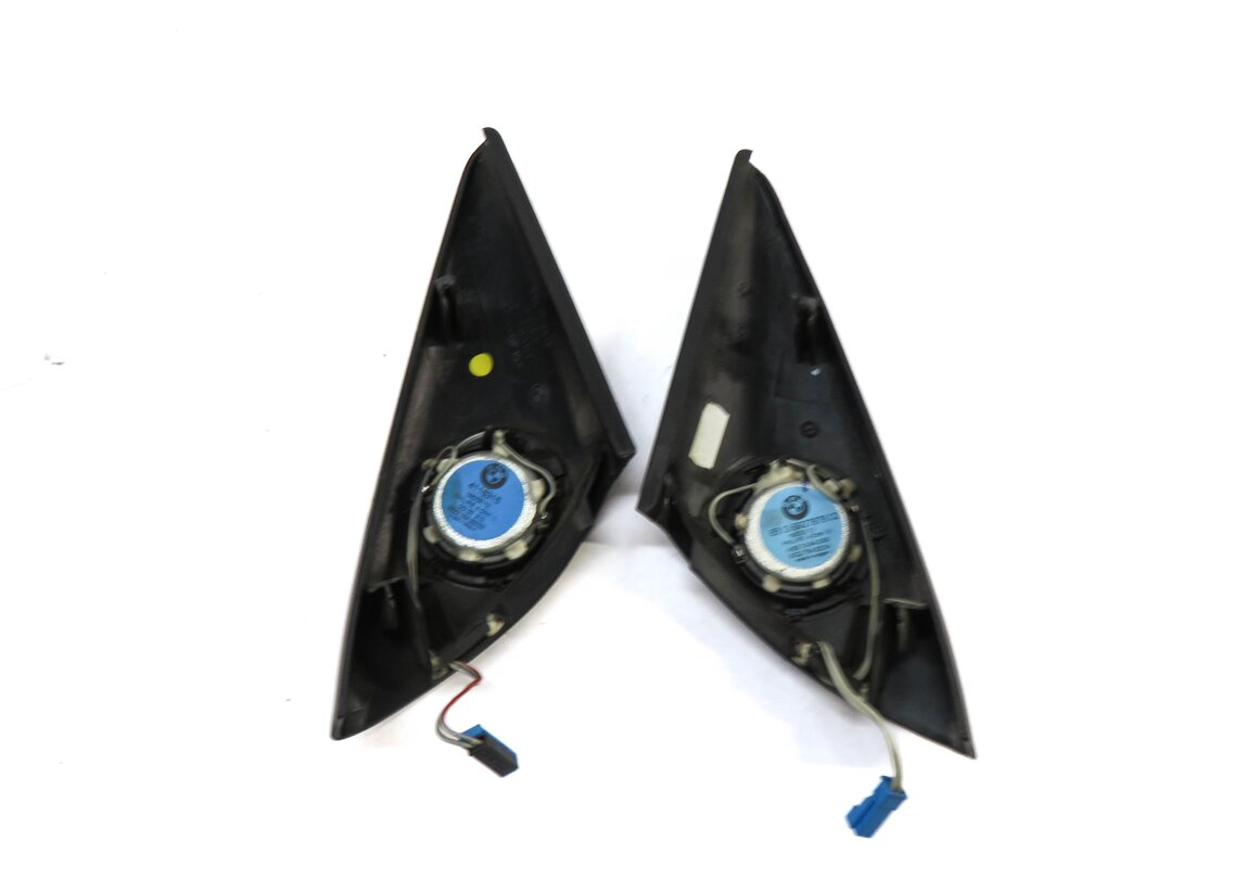 Thumbnail 3: 2006 BMW Z4si E85 DOOR UPPER PILLAR TRIANGLE TWEETER SPEAKER SET/2 w/ TRIM BLACK