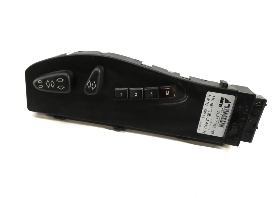 2006 BMW Z4si E85 FRONT LEFT DRIVER SEAT MEMORY ADJUST ADJUSTMENT SWITCH (BLACK)