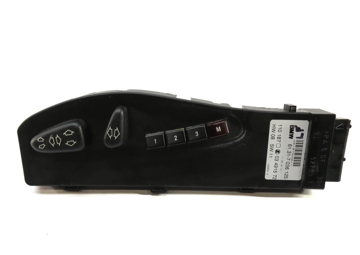 Thumbnail 2: 2006 BMW Z4si E85 FRONT LEFT DRIVER SEAT MEMORY ADJUST ADJUSTMENT SWITCH (BLACK)