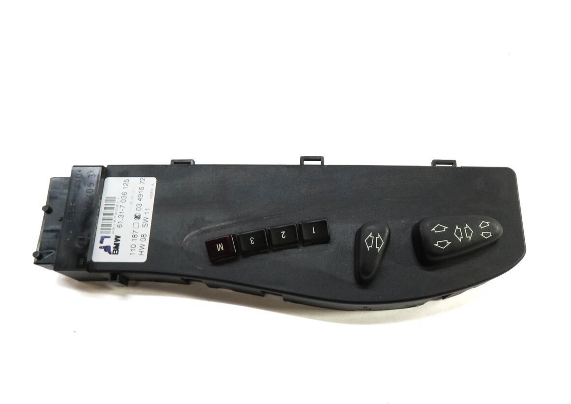 Thumbnail 3: 2006 BMW Z4si E85 FRONT LEFT DRIVER SEAT MEMORY ADJUST ADJUSTMENT SWITCH (BLACK)