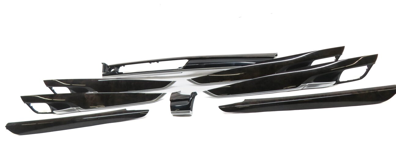 Thumbnail 1: 2014 BMW X5 (F15) DASH DOOR CONSOLE INTERIOR TRIM PANEL SET (POPLAR WOOD GRAIN)