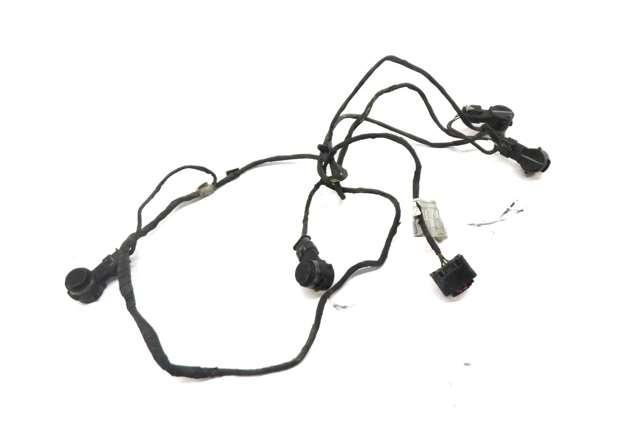 2014 BMW X5 (F15) REAR PDC PARK DISTANCE SENSOR SET w/ HARNESS (BLACK 2 668)