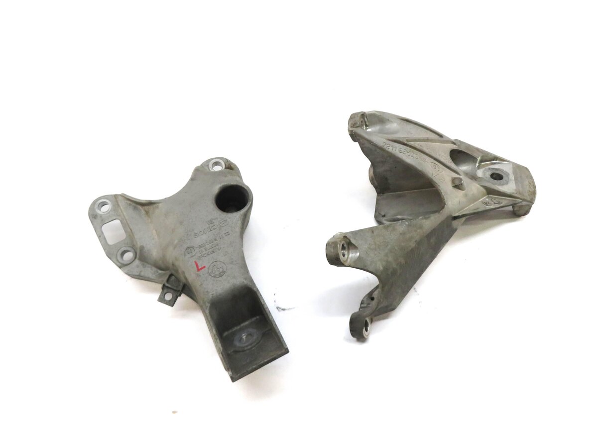 2014 BMW X5 (F15) 3.0L N55 TURBO ENGINE LEFT & RIGHT MOTOR MOUNT BRACKET SET-2