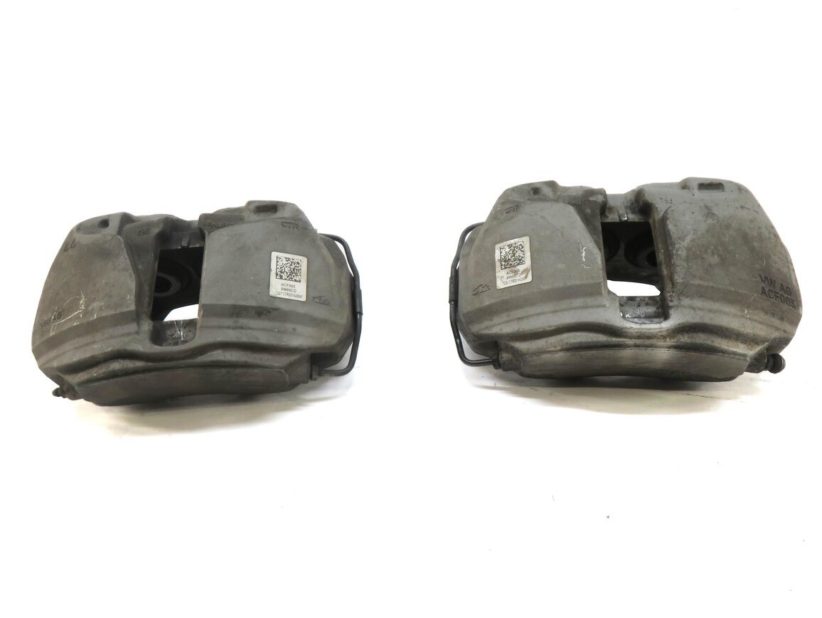 Thumbnail 2: 2017-2019 AUDI A4 A5 (B9 8W 8W6) FRONT LEFT & RIGHT BRAKE CALIPER SET-2