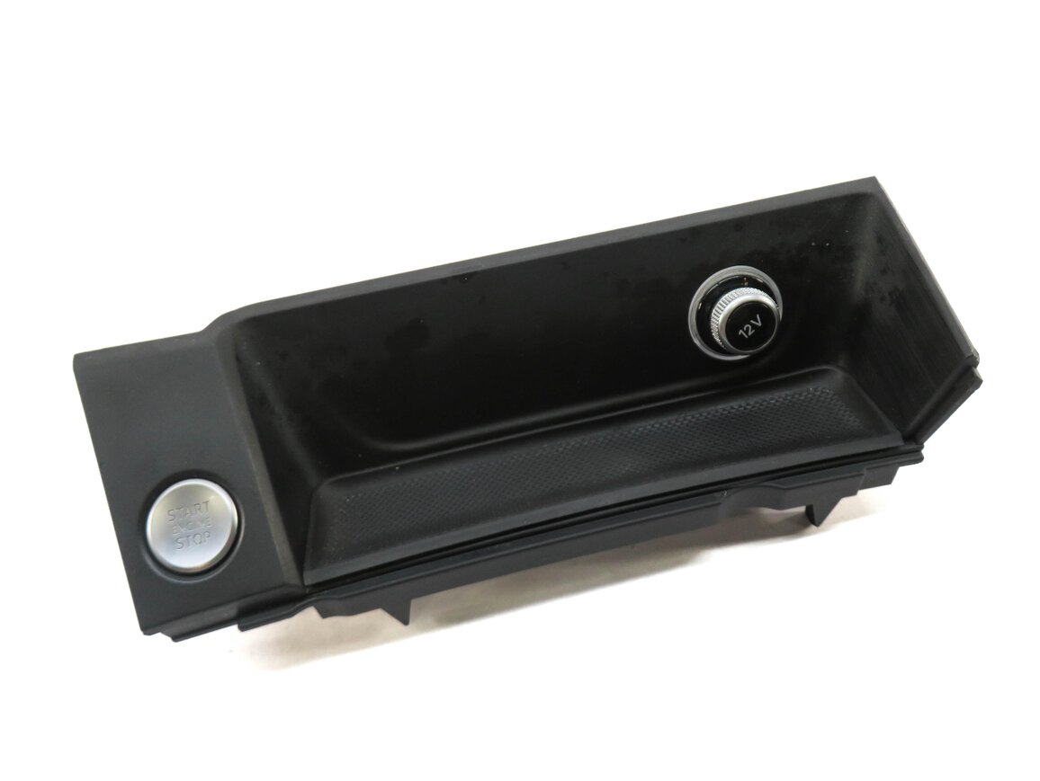 2017 AUDI A4 (B9 8W) FRONT CENTER CONSOLE STORAGE TRAY w/ START STOP SWITCH
