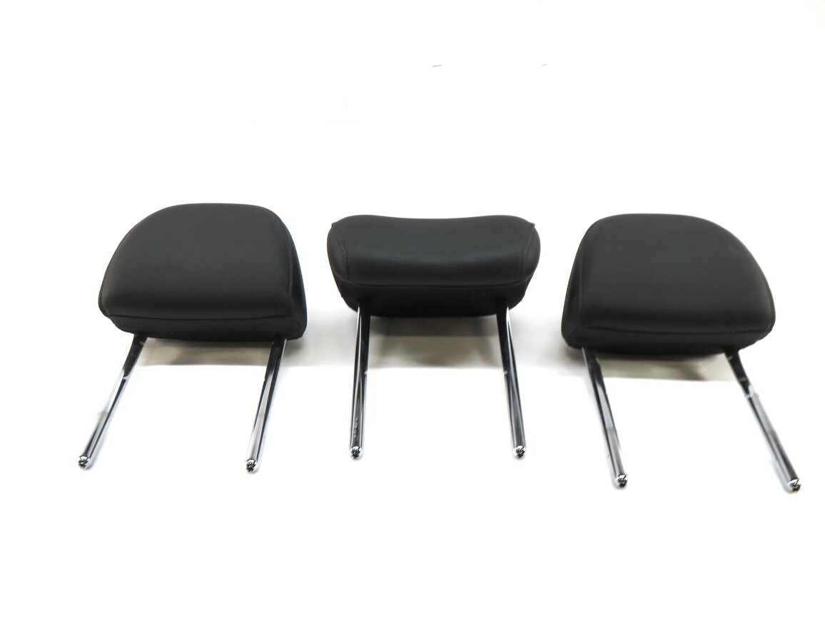 2017 AUDI A4 (B9 8W) REAR SEAT LEFT CENTER RIGHT HEADREST SET-3 (BLACK YM)