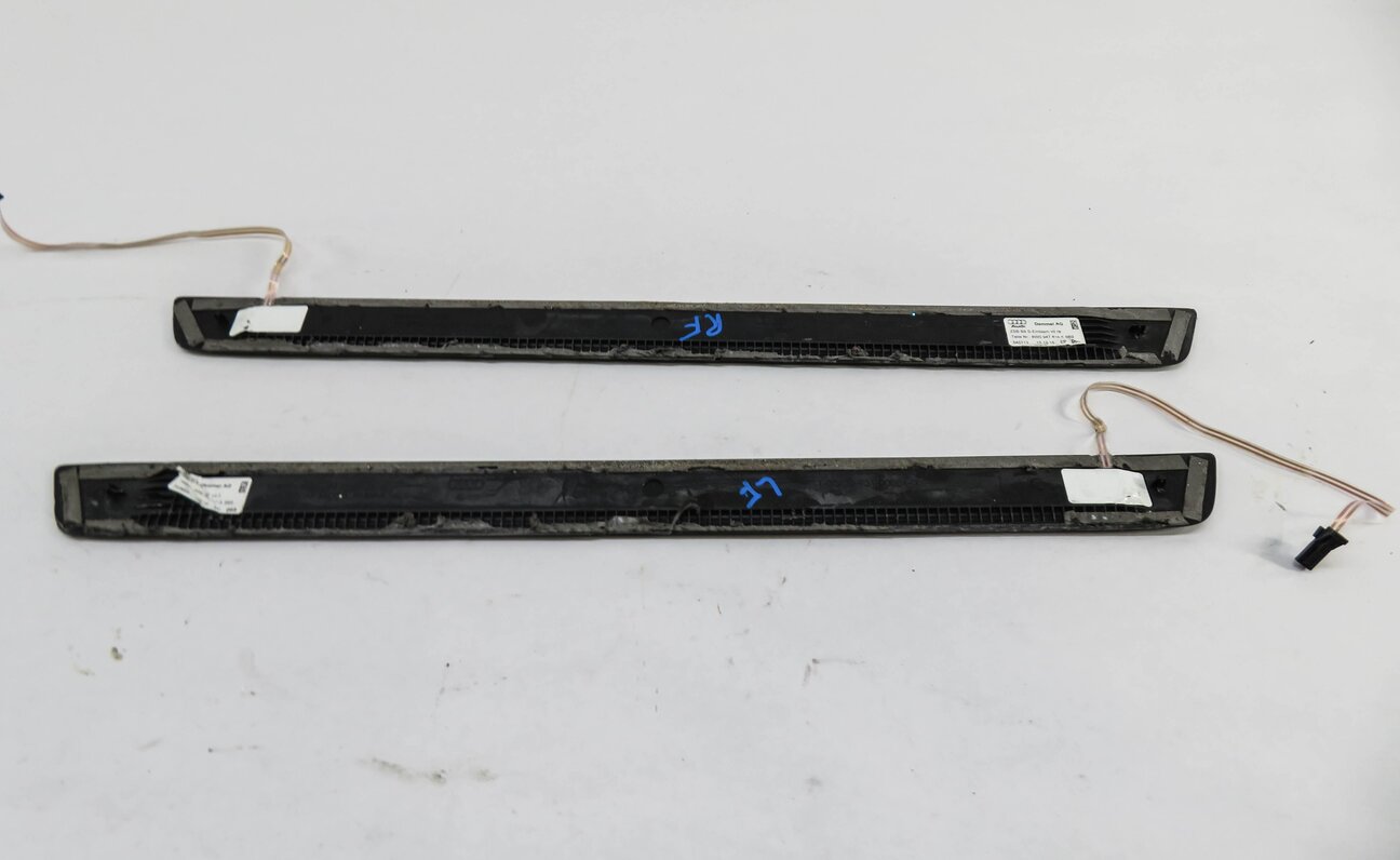 Thumbnail 3: 2017 AUDI A4 (B9 8W) FRONT LEFT & RIGHT DOOR SILL TRIM SET-2 (LIGHTED)