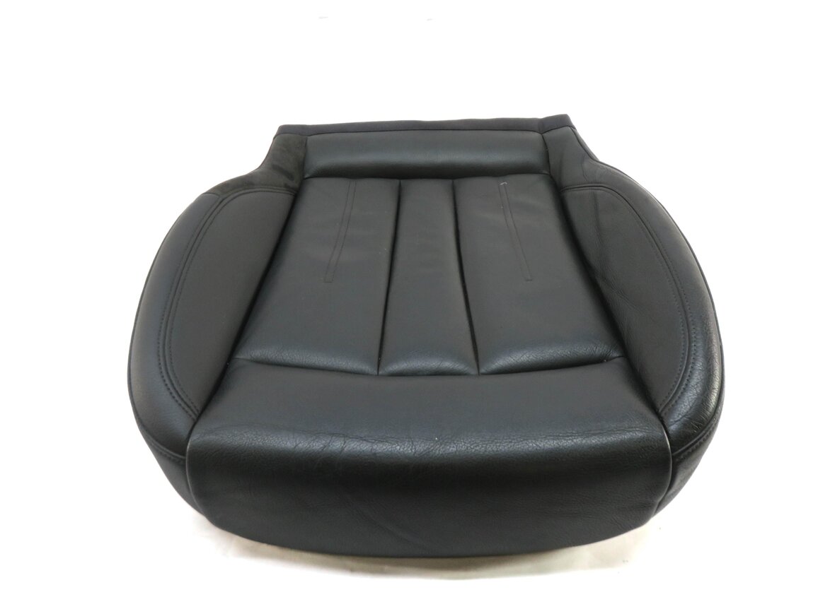 Thumbnail 2: 17-19 AUDI A4 (B9 8W) LEFT FRONT DRIVER LOWER BOTTOM HEATED SEAT CUSHION (BLACK)