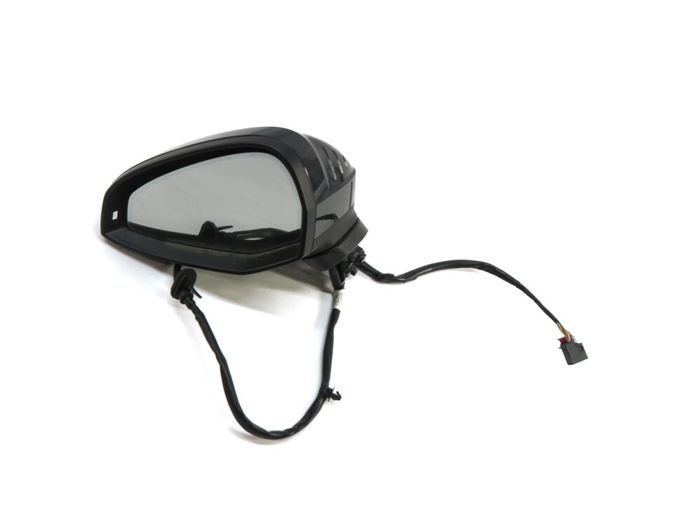 17-19 AUDI A4 (B9 8W) LEFT HEATED MEMORY AUTODIM DOOR MIRROR (MANHATTAN GRAY H1)