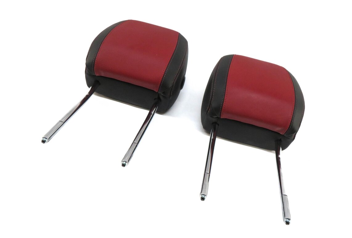 Thumbnail 2: 2016 RANGE ROVER EVOQUE (L538) FRONT LEFT & RIGHT SEAT HEADREST SET (RED BLACK)
