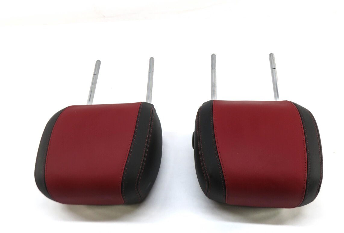 Thumbnail 4: 2016 RANGE ROVER EVOQUE (L538) FRONT LEFT & RIGHT SEAT HEADREST SET (RED BLACK)