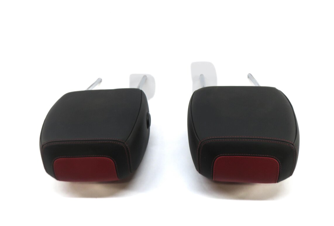 Thumbnail 5: 2016 RANGE ROVER EVOQUE (L538) FRONT LEFT & RIGHT SEAT HEADREST SET (RED BLACK)