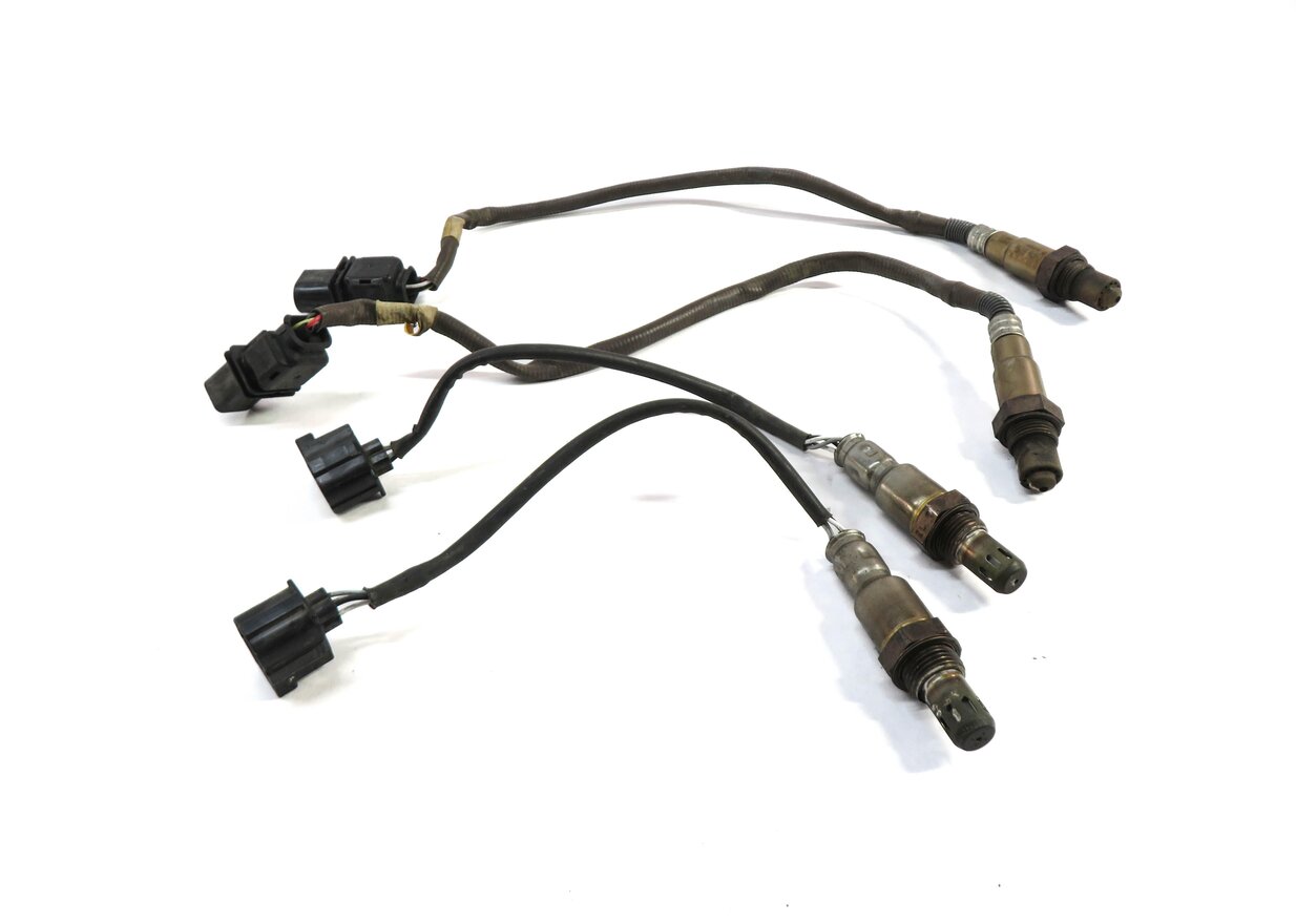 Thumbnail 2: 2013 MERCEDES CLS63 AMG (W218) PRE POST CAT O2 OXYGEN LAMBDA PROBE SENSOR SET