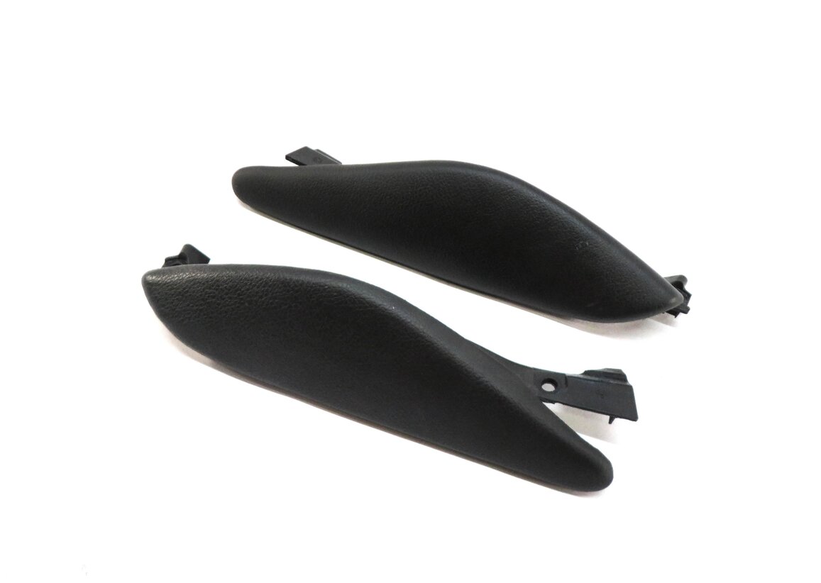 2014 BMW X6 (E71) FRONT CENTER CONSOLE KNEE PAD TRIM PAD SET-2 (BLACK)