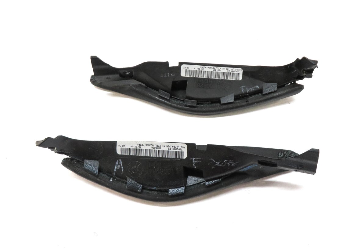 Thumbnail 3: 2014 BMW X6 (E71) FRONT CENTER CONSOLE KNEE PAD TRIM PAD SET-2 (BLACK)