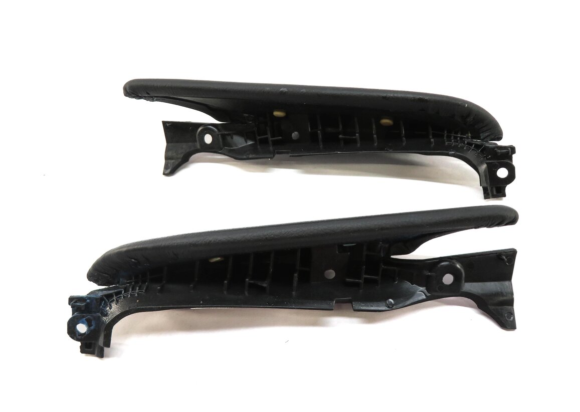 Thumbnail 4: 2014 BMW X6 (E71) FRONT CENTER CONSOLE KNEE PAD TRIM PAD SET-2 (BLACK)