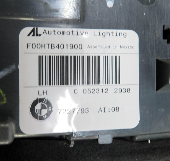 Thumbnail 5: 11-13 BMW X5 X5M (E70) LEFT DRIVER INNER TAILLIGHT LIGHT LAMP (INCANDESCENT)