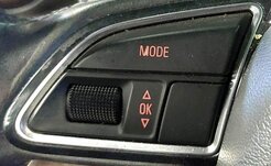 Thumbnail 2: 2014 AUDI S4 (B8 8K) 3-SPOKE FLAT BOTTOM SPORT STEERING WHEEL w/ PADDLES