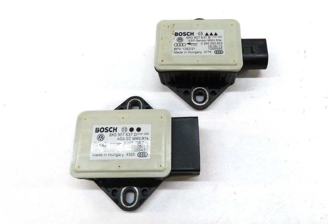 Thumbnail 2: 2014 AUDI S4 (B8 8K) YAW SPEED ACCELERATION ROTATION STABILITY SENSOR SET-2