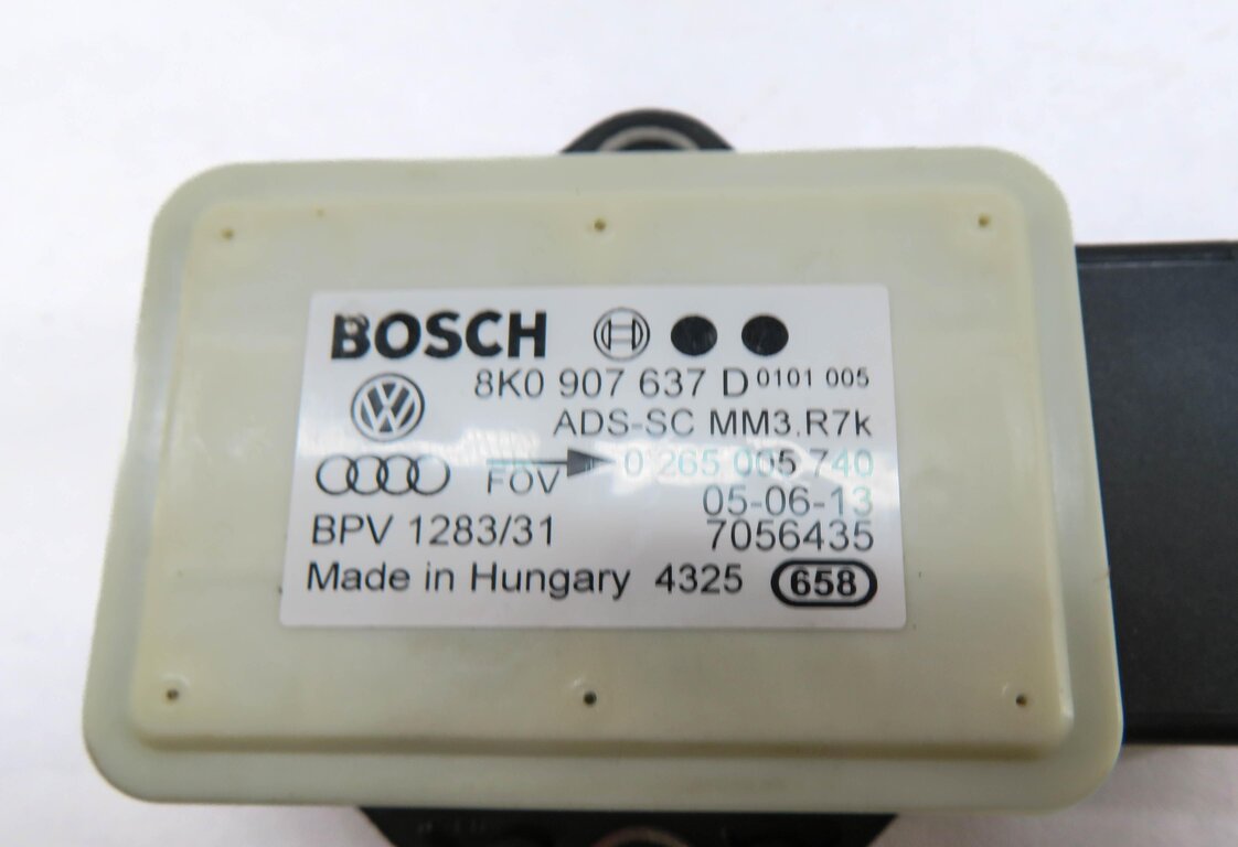 Thumbnail 4: 2014 AUDI S4 (B8 8K) YAW SPEED ACCELERATION ROTATION STABILITY SENSOR SET-2