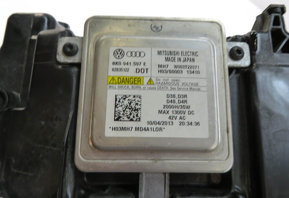 Thumbnail 7: 13-16 AUDI A4 S4 (B8 8K) LEFT DRIVER XENON HID HEADLIGHT LIGHT LAMP (NON AFS)