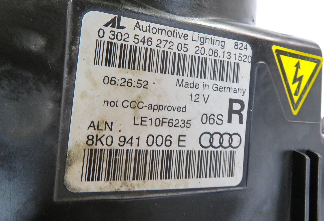 Thumbnail 10: 2013-2016 AUDI A4 S4 (B8 8K) RIGHT - XENON HID HEADLIGHT LIGHT LAMP (NON AFS)