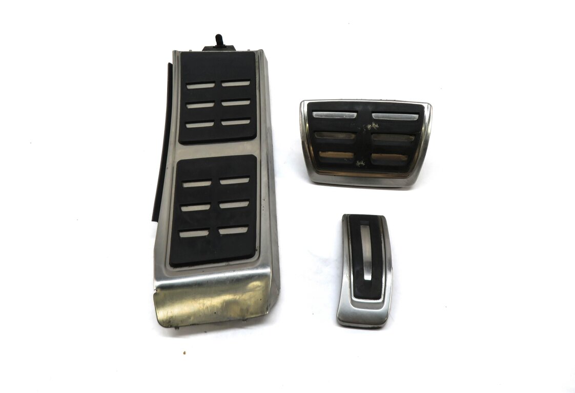 Thumbnail 2: 2014 AUDI S4 (B8 8K) DEAD FOOT BRAKE GAS PEDAL TRIM COVER SET-3