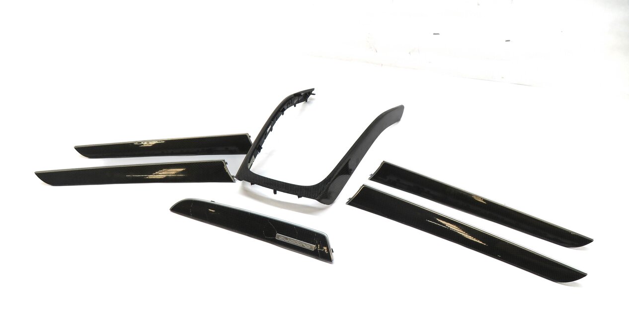 2014 AUDI S4 (B8 8K) DASH DOOR CONSOLE CARBON FIBER TRIM SET (CARBON ATLAS 5MK)