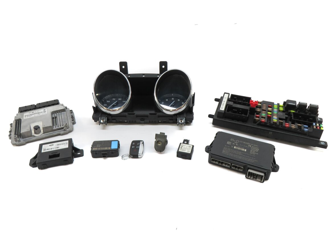 Thumbnail 3: 2015 DISCOVERY SPORT (L550) 2.0L TURBO ENGINE ECM BCM IMMOBILIZER MODULE KEY SET