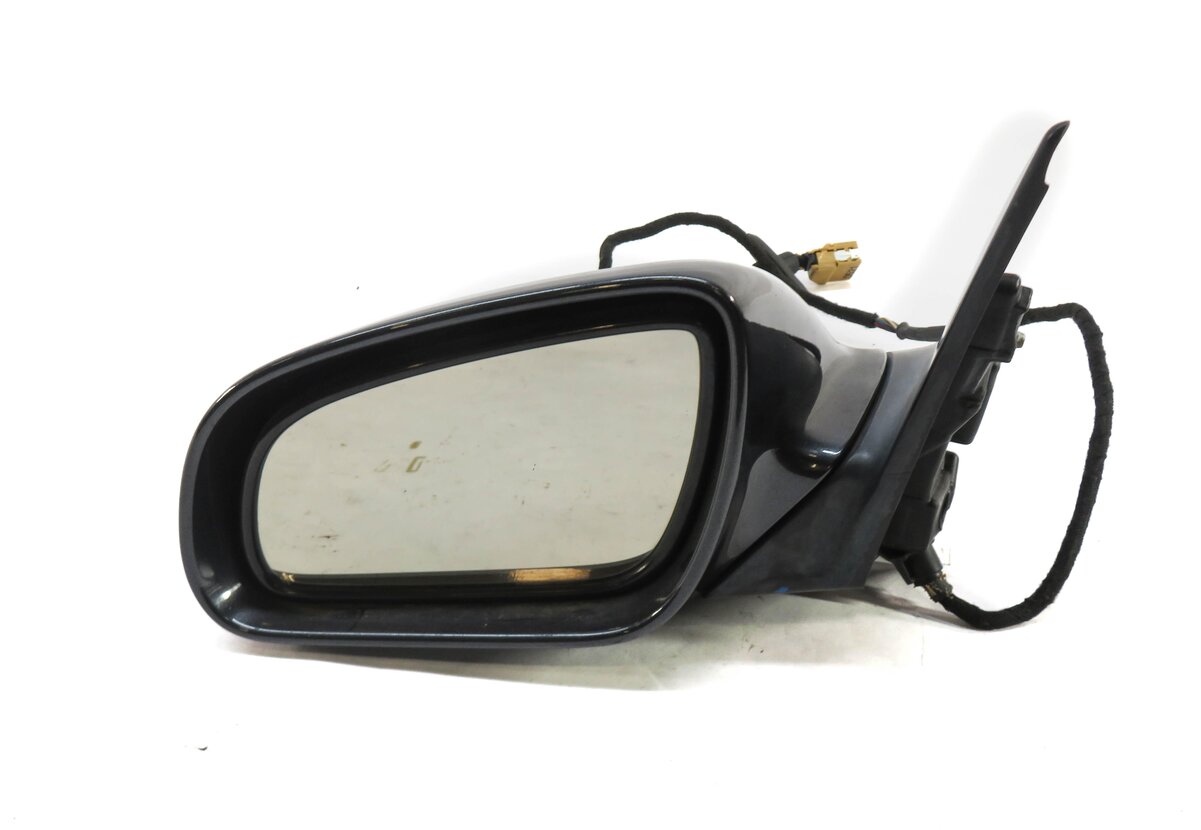 Thumbnail 2: 2003-2007 AUDI A8 (D3) LEFT DRIVER P-FOLD HEATED AUTODIM DOOR MIRROR (GRAY)