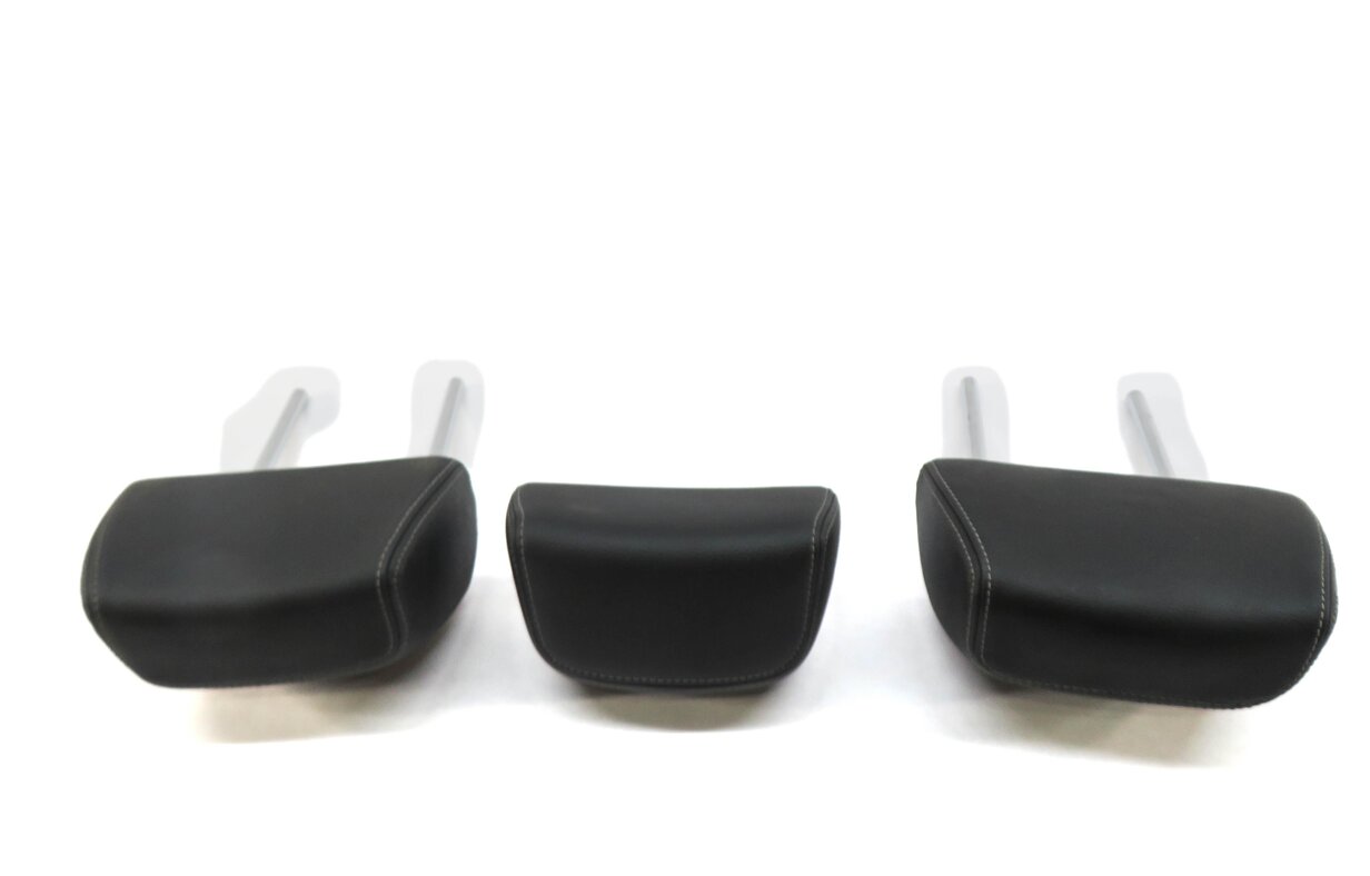 Thumbnail 3: 2011 BMW X3 (F25) REAR SEAT LEFT CENTER RIGHT HEADREST SET-3 (BLACK LEATHER)