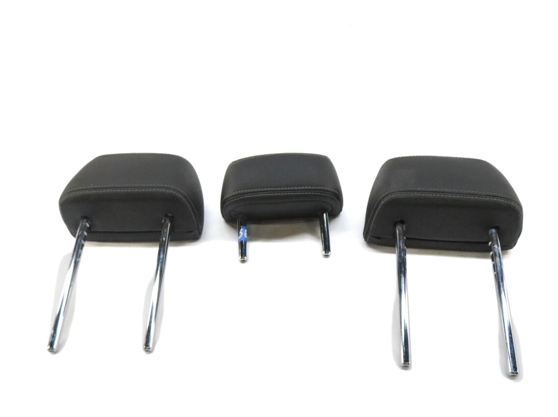 Thumbnail 5: 2011 BMW X3 (F25) REAR SEAT LEFT CENTER RIGHT HEADREST SET-3 (BLACK LEATHER)