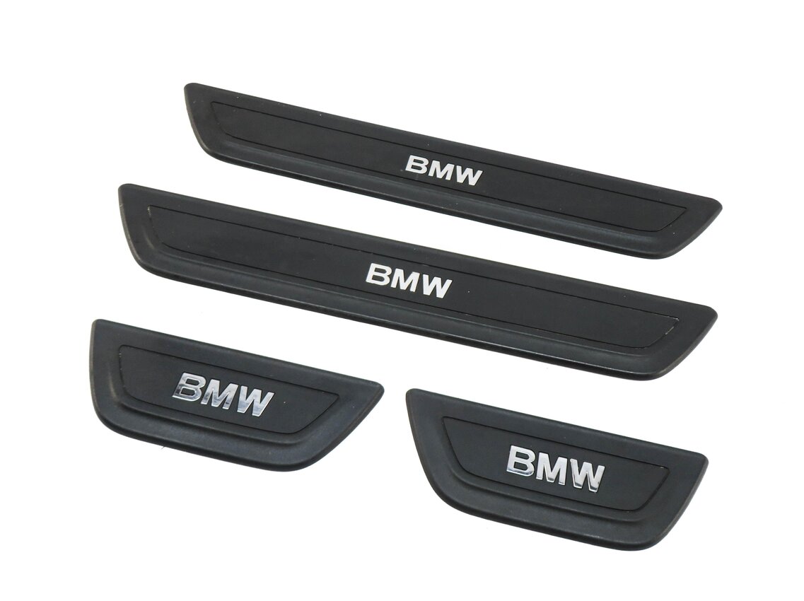 Thumbnail 1: 2011 BMW X3 (F25) FRONT & REAR DOOR SILL SCUFF PANEL TRIM SET-4