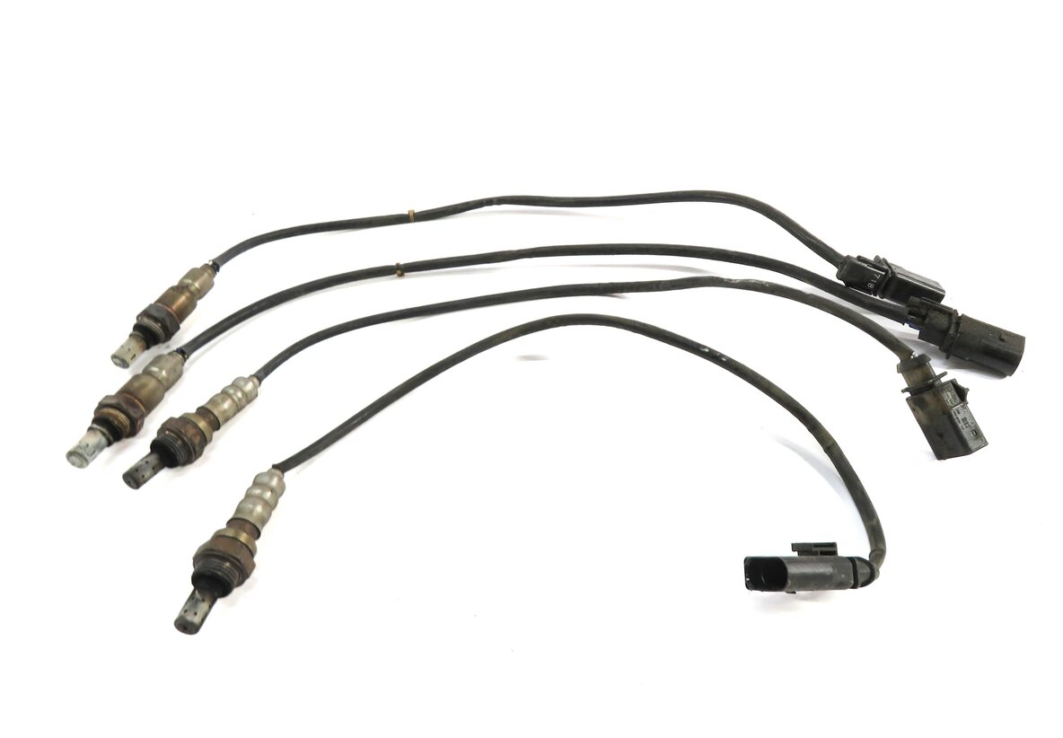 Thumbnail 2: 2013 AUDI S4 (B8 8K) 3.0L CGXC PRE POST CAT O2 OXYGEN LAMBDA PROBE SENSOR SET-4