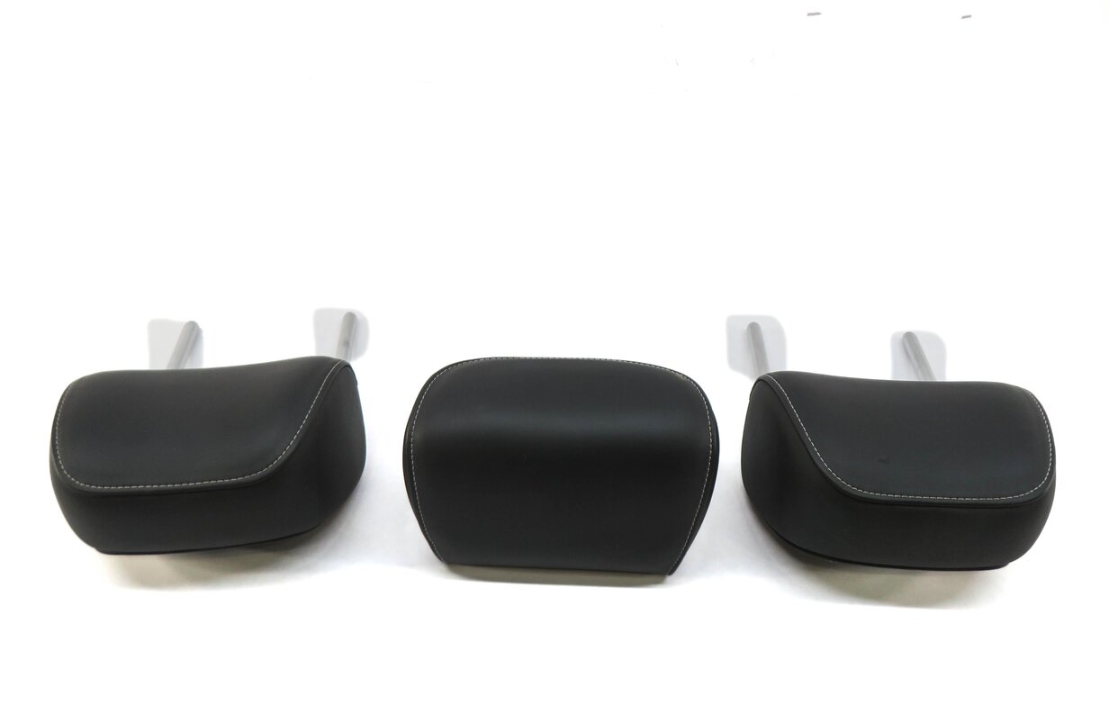 Thumbnail 3: 2013 AUDI S4 (B8 8K) REAR SEAT LEFT CENTER RIGHT HEADREST HEAD REST SET (BLACK)